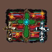Cross Leopard Cowhide Glitter Serape Long Sleeve Tee | Teevron