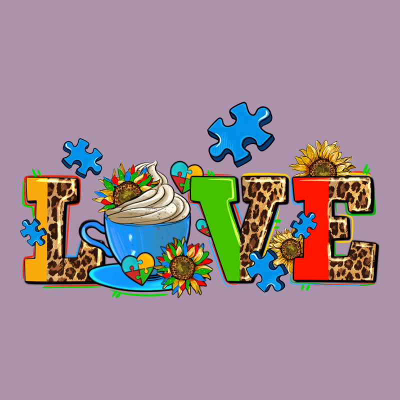 Autism Coffee Cup With Sunflower Heavyweight Hoodie by AdoDesignShop | Teevron