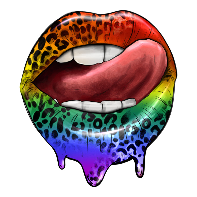 Rainbow Lips Pride Long Sleeve Tee by FaDigitalArtStudio | Teevron