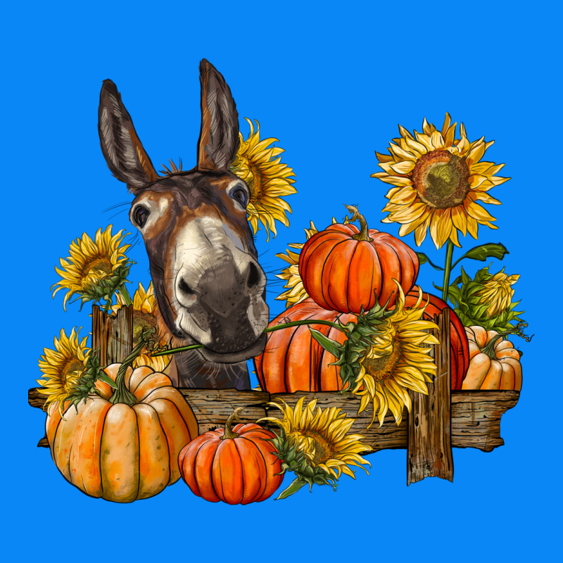 Donkey Sunflower And Pumpkin Farm Zipper Hoodie by BarkalooDesign | Teevron
