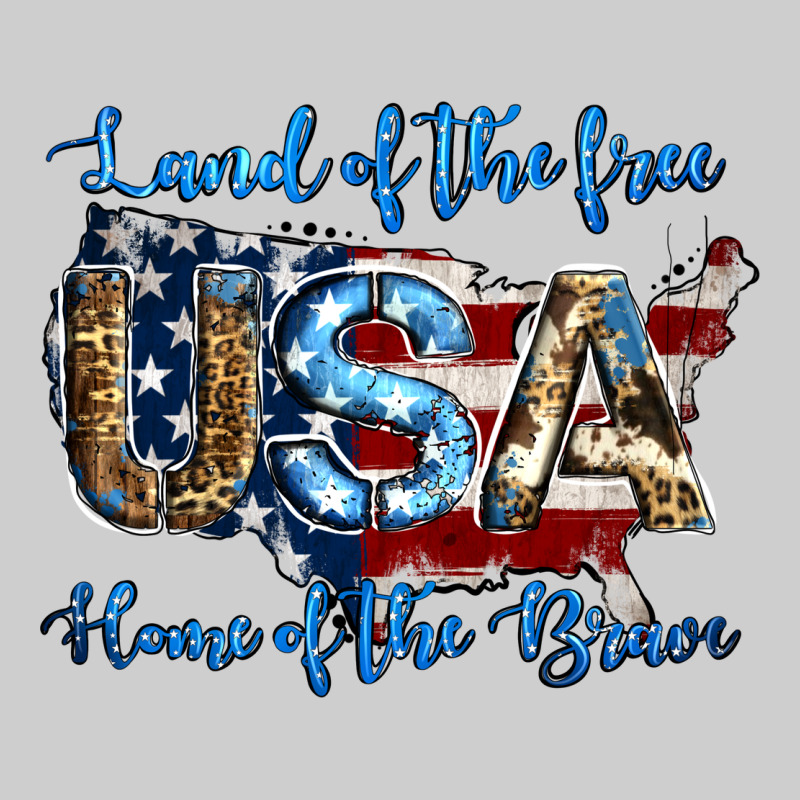 Land Of The Free Home Of The Brave American Flag Background Premium Tee by Jasminsmagicworld | Teevron
