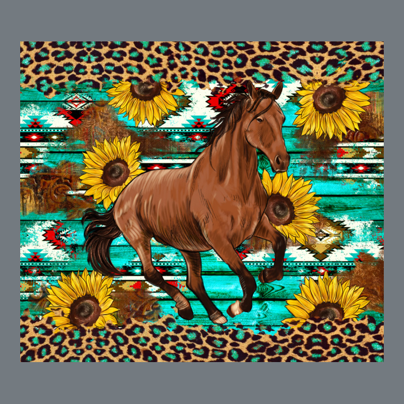 Western Horse Sunflowers Heavyweight Sweatshirt by Artiststas | Teevron