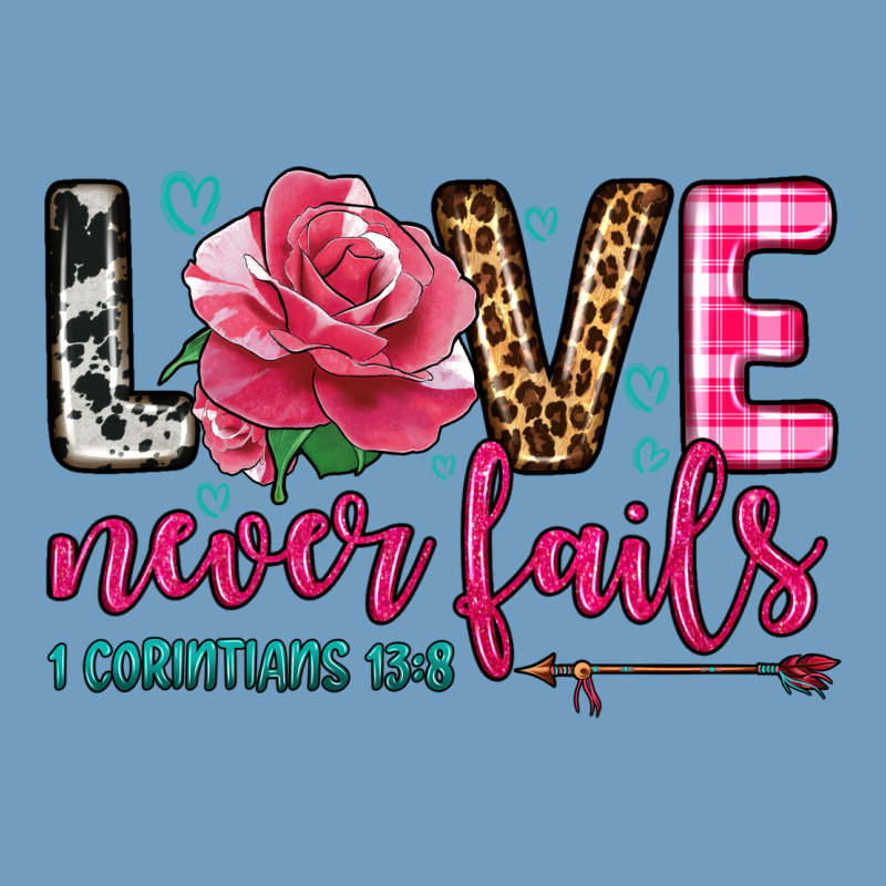 Love Never Fails Urban Heavy Tee by OliviaCreatesArt | Teevron