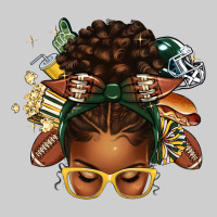 American Football Afro Messy Bun Premium Tee | Teevron