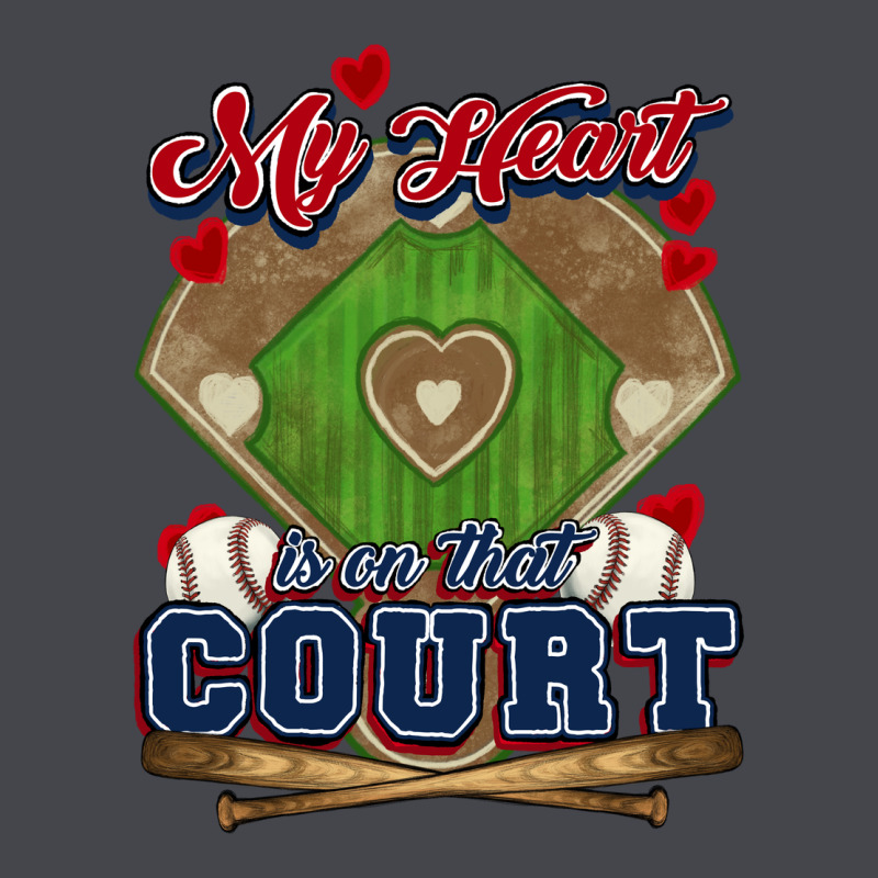 My Heart Is On That Court Baseball Classic Tee by HowdyJamesFarm | Teevron