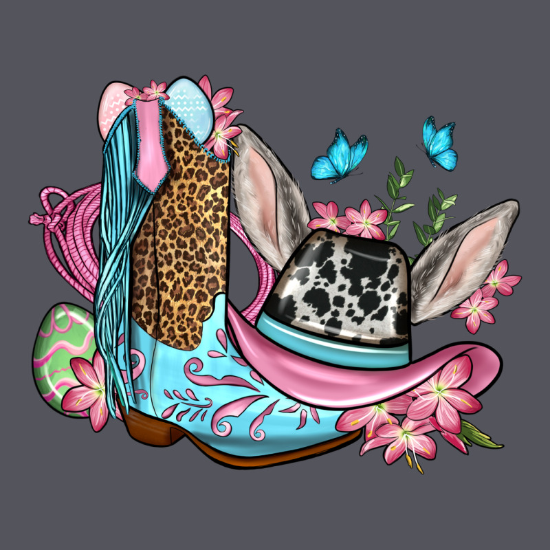 Easter Cowboy Boots Hat Vintage Hoodie by OliviaCreatesArt | Teevron