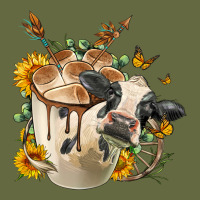 Black And White Cow Coffee Cup Long Sleeve Tee | Teevron