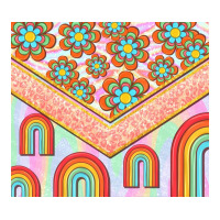 hippie rainbow and daisy | Teevron