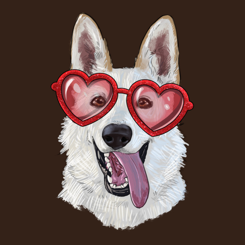 White Shepherd With Love Glasses Heavy Core Tee by RanaPortraitStore | Teevron