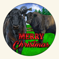 Black Angus Cattle And Bull Merry Christmas Premium Hoodie | Teevron