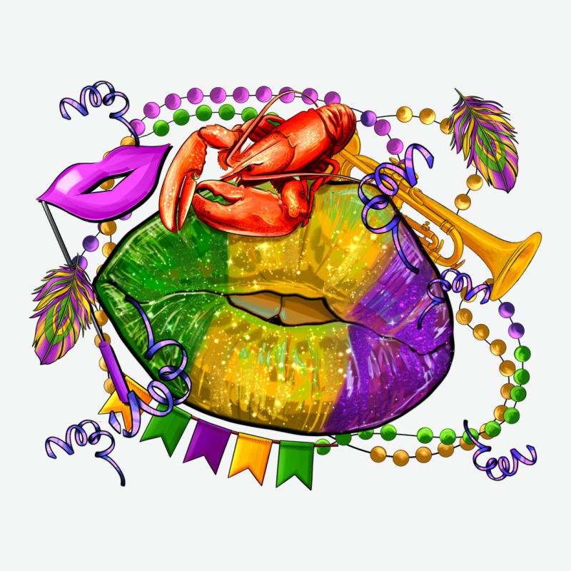 Mardi Gras Lips Olivia Urban Heavy Tee by OliviaCreatesArt | Teevron