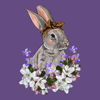 Easter Day Flowers Bunny Vintage Hoodie | Teevron