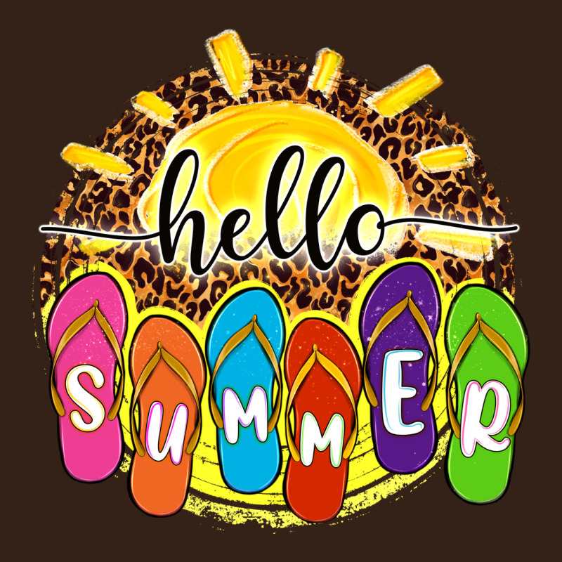 Hello Summer With Flip Flops Heavy Core Tee by NancyCooperArtShop | Teevron