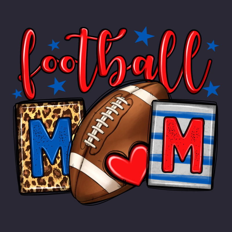 Football Mom Red And Blue Team Color Mother's Day Vintage Tee by HowdyJamesFarm | Teevron