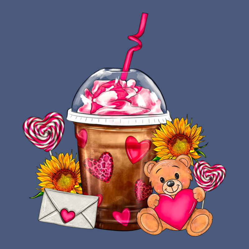 Valentines Day Frappe Coffee Vintage Hoodie by FaDigitalArtStudio | Teevron