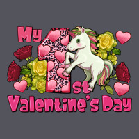 My First Valentine's Day Unicorn Vintage Hoodie | Teevron