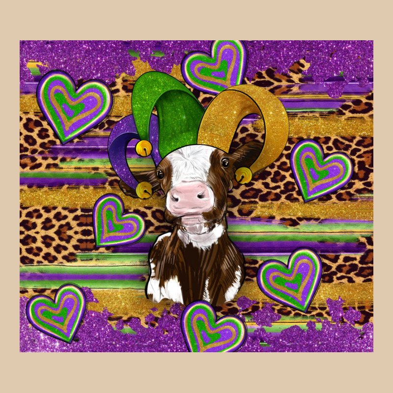 Mardi Gras Cow Heavyweight Sweatshirt by Artiststas | Teevron