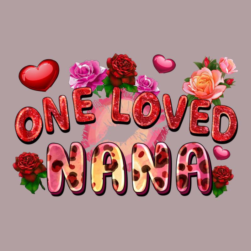One Loved Nana Valentine's Day Vintage Hoodie by FaDigitalArtStudio | Teevron