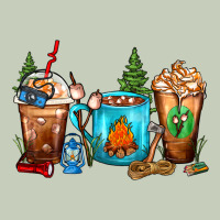 Camping Coffee Cups Long Sleeve Tee | Teevron