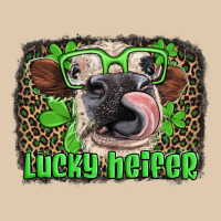 Lucky Heifer With Glasses St Patricks Heavyweight Sweatshirt | Teevron
