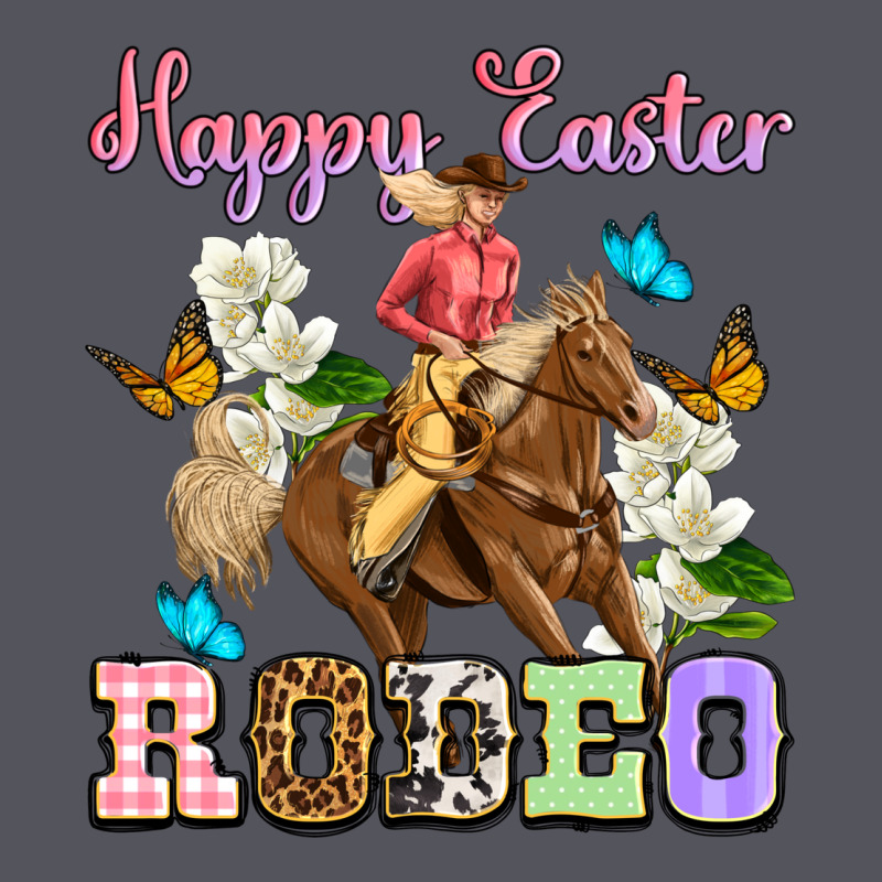 Happy Easter Rodeo Cowgirl Vintage Hoodie by OliviaCreatesArt | Teevron
