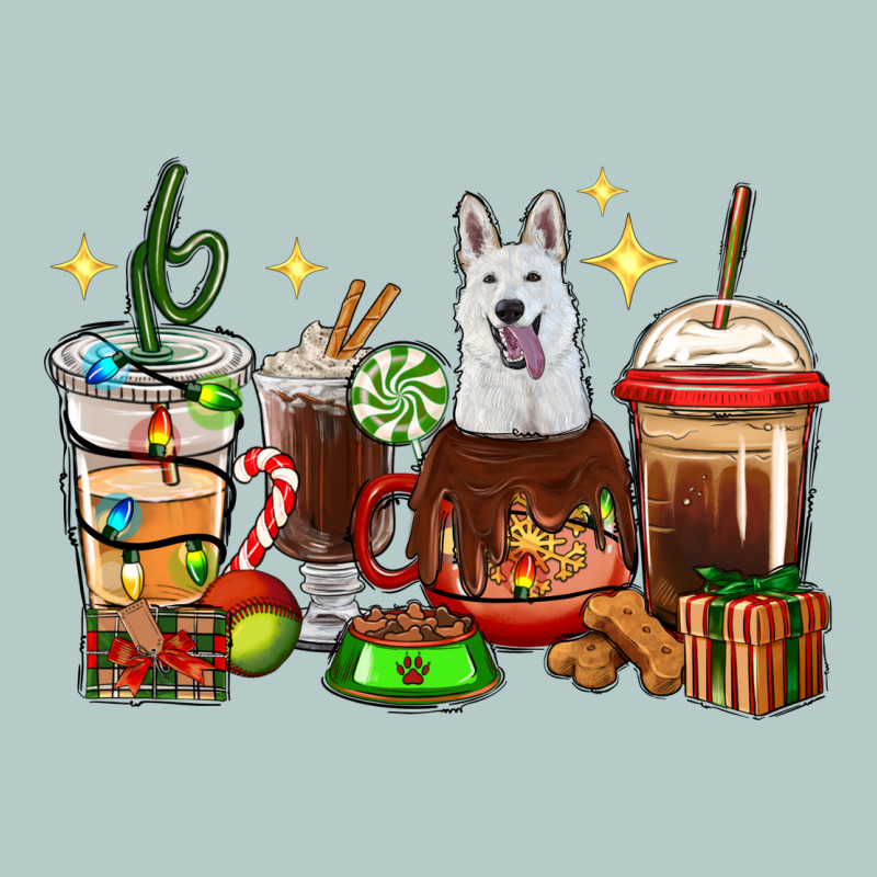 Christmas Coffee Cups With White Shepherd Heavy Core Tee by RanaPortraitStore | Teevron