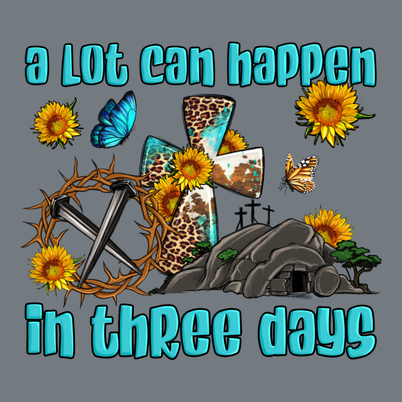 Easter A Lot Can Happen In Three Days Western Sunflowers Heavyweight Sweatshirt by Artiststas | Teevron