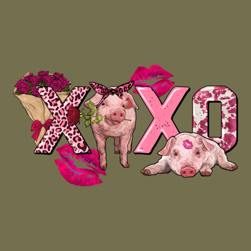 Valentine's Day Pig Xoxo Vintage Hoodie by FaDigitalArtStudio | Teevron