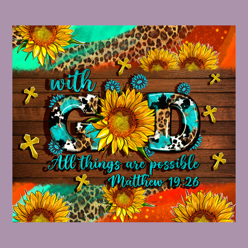 With God All Things Are Possible Heavyweight Hoodie by AdoDesignShop | Teevron