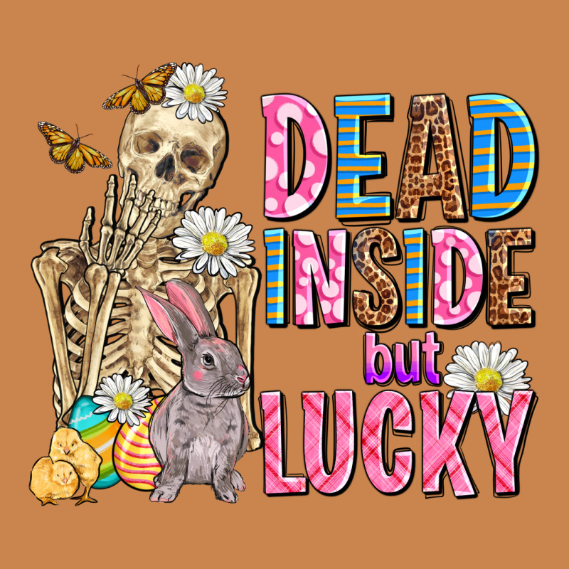 Easter Dead Inside But Lucky  With Skeleton Heavyweight Hoodie by AdoDesignShop | Teevron