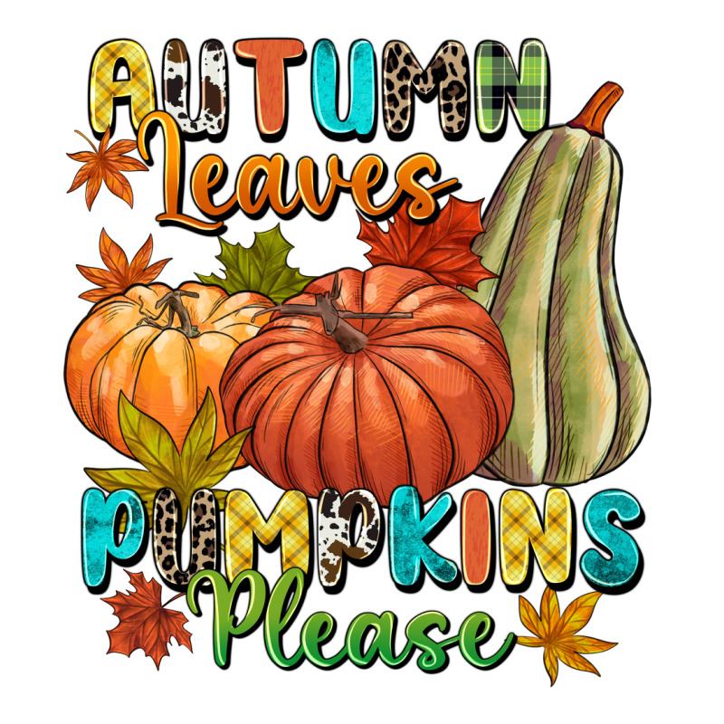 Autumn Leaves Pumpkins Please Premium Tee by NancyCooperArtShop | Teevron