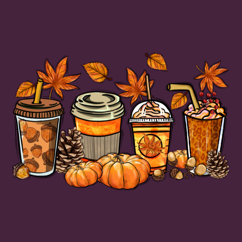 Fall Coffee Cups Premium Tee by NancyCooperArtShop | Teevron