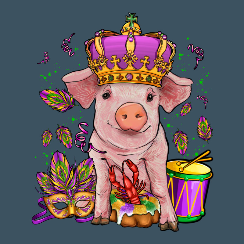 Mardi Gras Pig Urban Heavy Tee by OliviaCreatesArt | Teevron