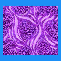 Purple Glitter With Leopard Pattern Classic Tee | Teevron