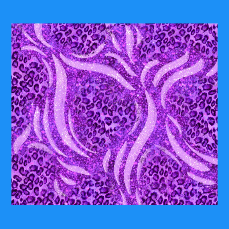 Purple Glitter With Leopard Pattern Classic Tee by TumblerDesignByShophia | Teevron