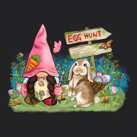 Easter Gnome And Rabbit Egg Hunt  Easter Day Vintage Tee | Teevron
