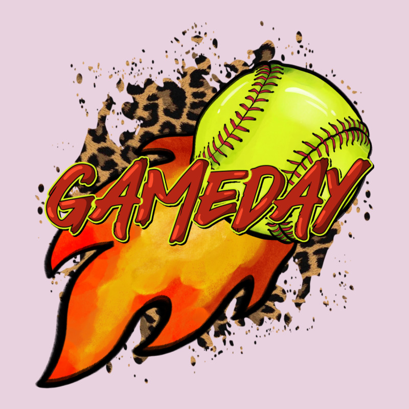 Softball Game Day Leopard Fire And Ball Ladies Tee by HowdyJamesFarm | Teevron