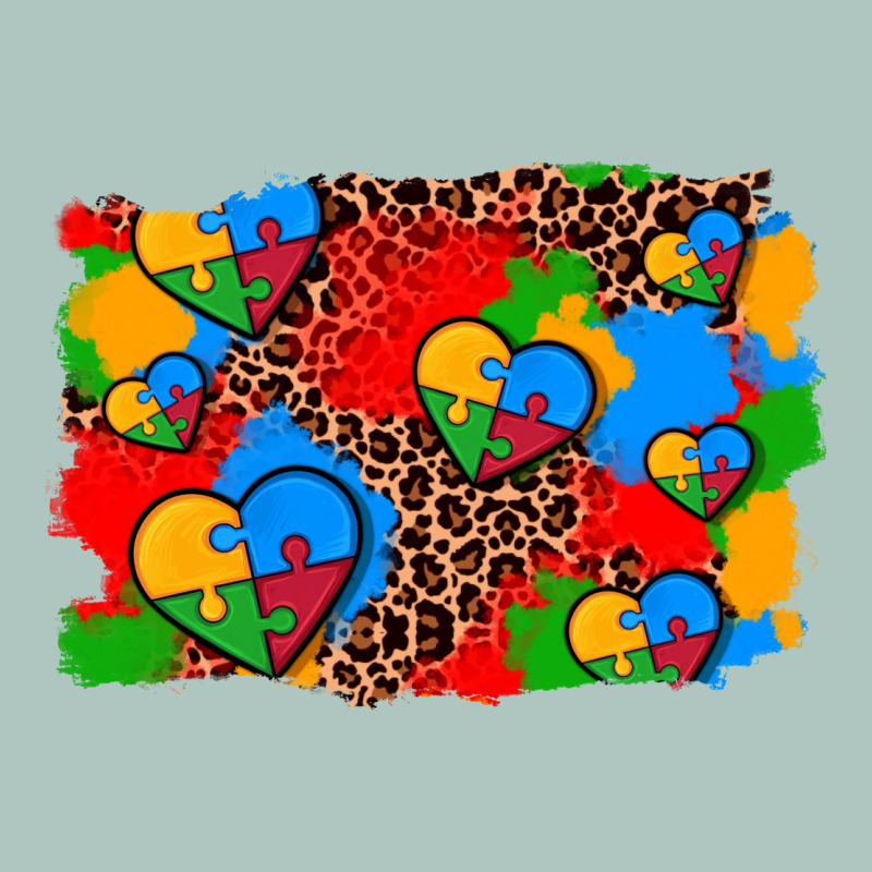 Autism Heart Background Premium Sweatshirt by AdoDesignShop | Teevron