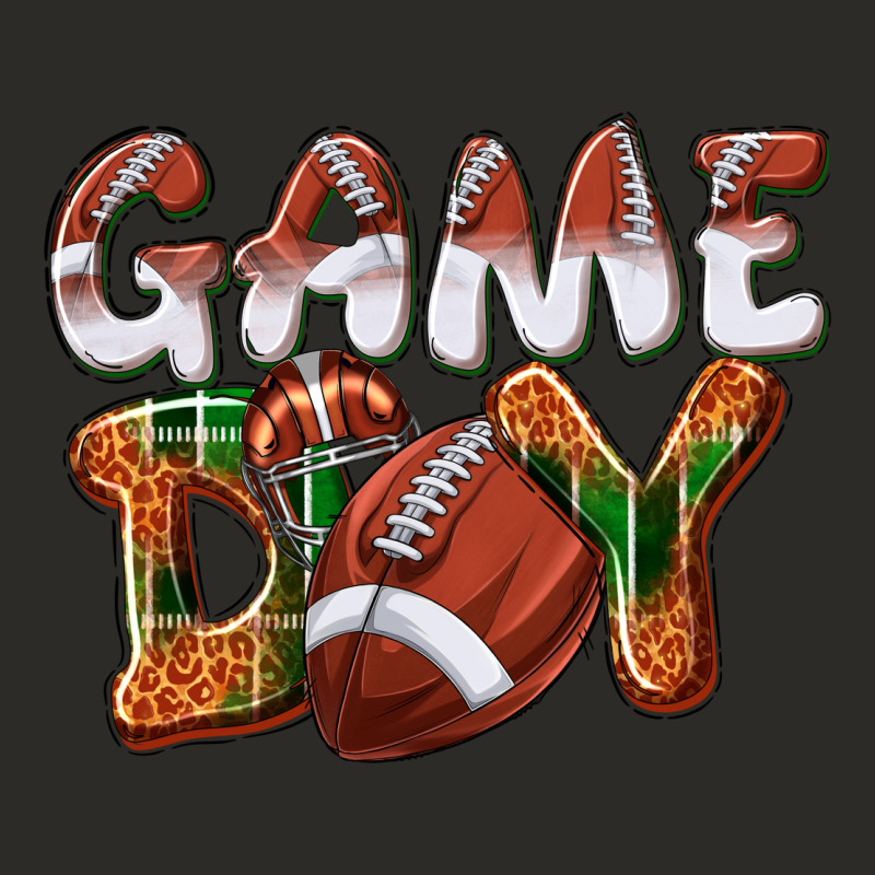 Game Day Leopard Football Heavy Core Tee by NancyCooperArtShop | Teevron