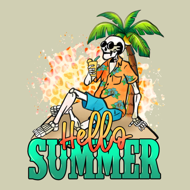 Hello Summer Skeleton Heavy Core Tee by NancyCooperArtShop | Teevron