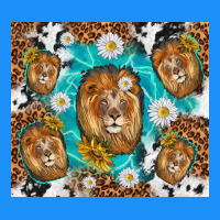 Lion With Leopard And Cowhide Pattern Classic Tee | Teevron