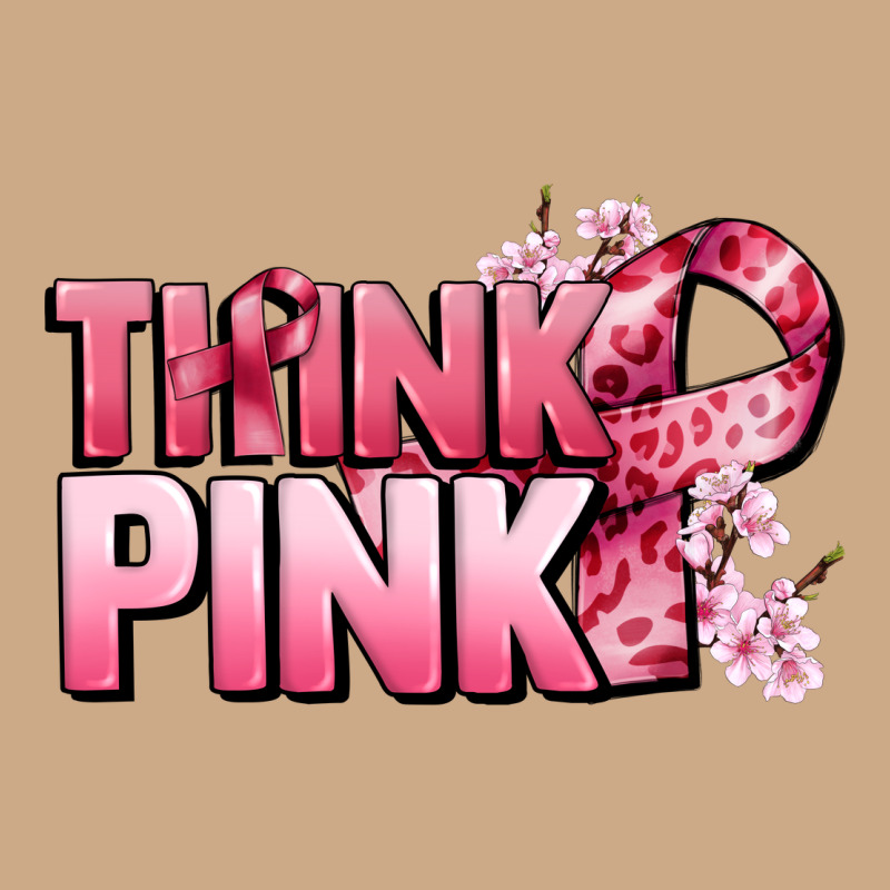 Think Pink Cancer Awareness Vintage Hoodie by FaDigitalArtStudio | Teevron