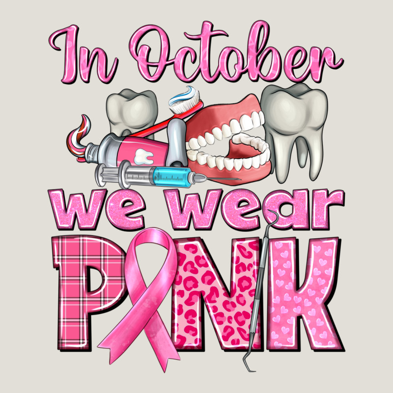 In October We Wear Pink Breast Cancer Awareness Heavy Core Tee by texasbilliewilder | Teevron