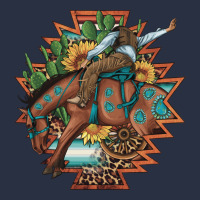 Bucking Bronco Aztec Shape Background Heavyweight Sweatshirt | Teevron
