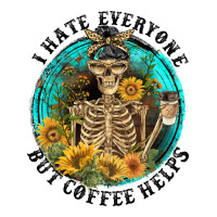 I Hate Everyone But Coffee Helps Long Sleeve Tee | Teevron