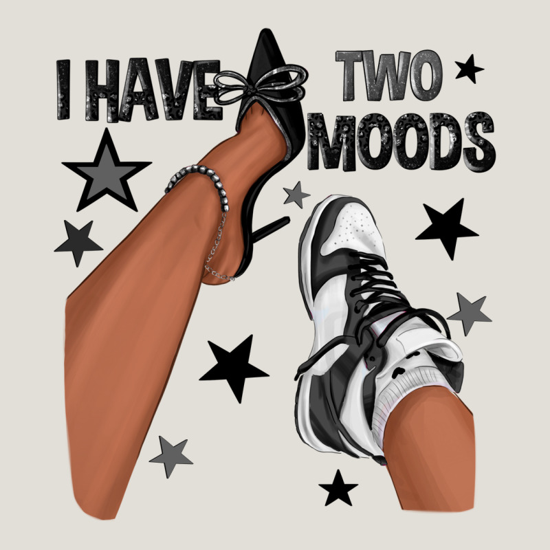 I Have Two Moods Black Sneakers Afro Girl Heavy Core Tee by texasbilliewilder | Teevron