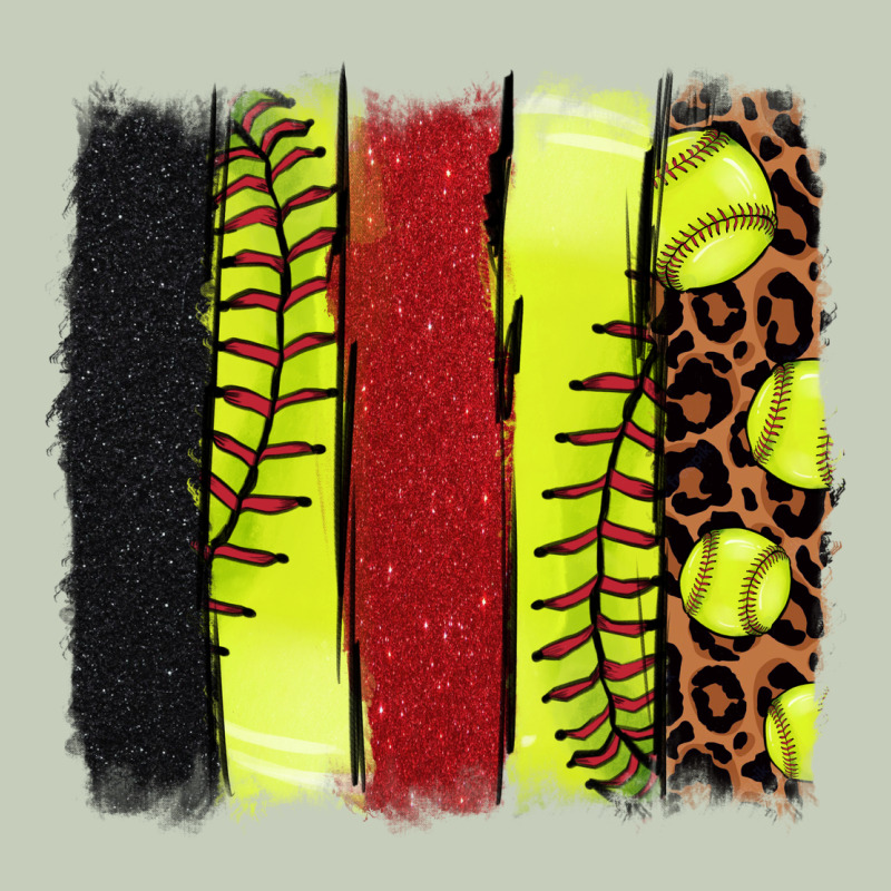 Softball Brushstroke Ladies Tee by HowdyJamesFarm | Teevron