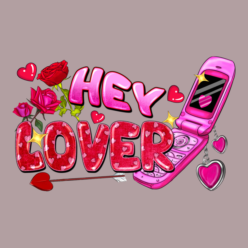 Hey Lover Flip Phone Valentine's Day Vintage Hoodie by FaDigitalArtStudio | Teevron