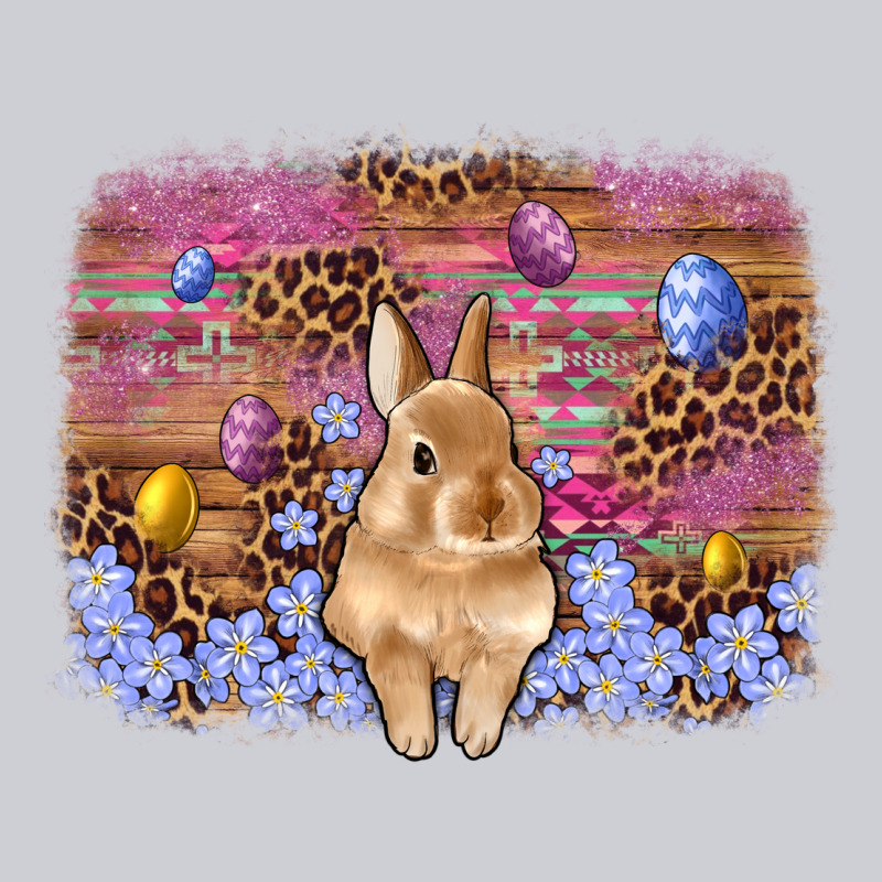 Easter Bunny Egg Leopard Background Heavyweight Sweatshirt by Artiststas | Teevron