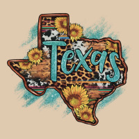 Leopard Cowhide Sunflower Texas Map Heavyweight Sweatshirt | Teevron